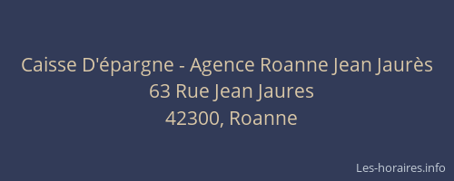 Caisse D'épargne - Agence Roanne Jean Jaurès