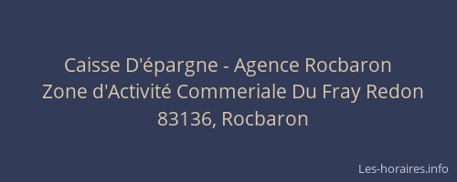 Caisse D'épargne - Agence Rocbaron