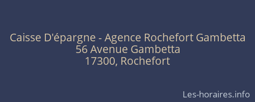 Caisse D'épargne - Agence Rochefort Gambetta