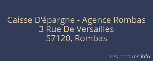 Caisse D'épargne - Agence Rombas