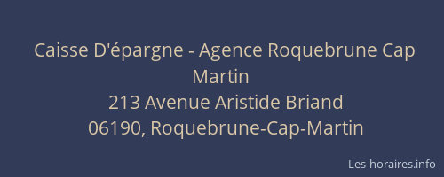 Caisse D'épargne - Agence Roquebrune Cap Martin
