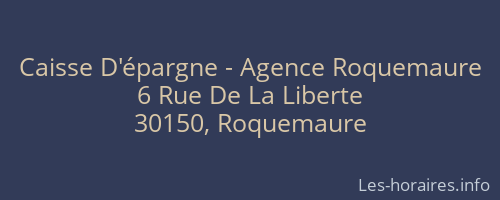 Caisse D'épargne - Agence Roquemaure