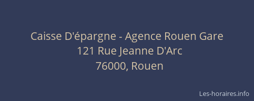 Caisse D'épargne - Agence Rouen Gare