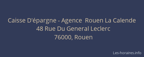 Caisse D'épargne - Agence  Rouen La Calende