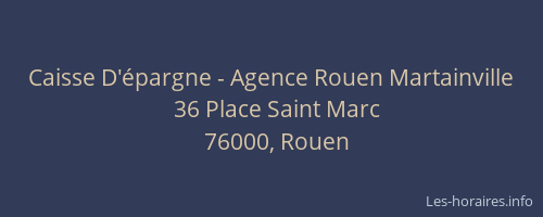 Caisse D'épargne - Agence Rouen Martainville
