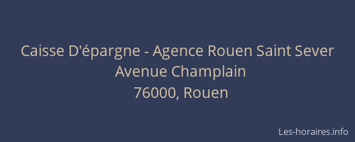 Caisse D'épargne - Agence Rouen Saint Sever