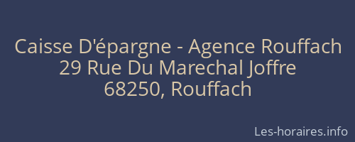 Caisse D'épargne - Agence Rouffach
