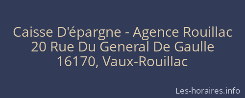 Caisse D'épargne - Agence Rouillac