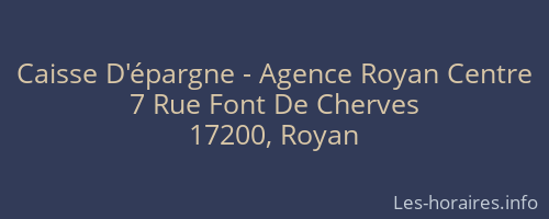 Caisse D'épargne - Agence Royan Centre