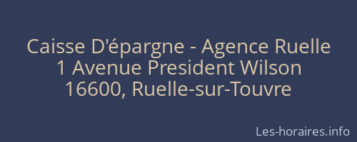 Caisse D'épargne - Agence Ruelle