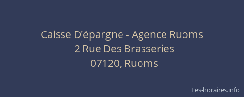 Caisse D'épargne - Agence Ruoms