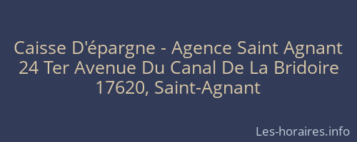 Caisse D'épargne - Agence Saint Agnant
