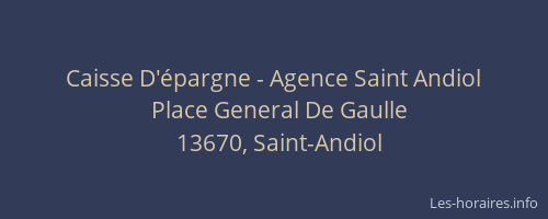 Caisse D'épargne - Agence Saint Andiol