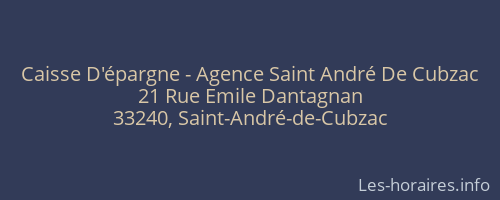 Caisse D'épargne - Agence Saint André De Cubzac