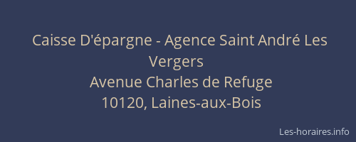 Caisse D'épargne - Agence Saint André Les Vergers