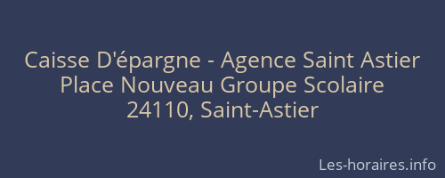 Caisse D'épargne - Agence Saint Astier