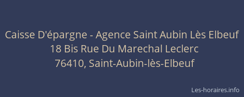 Caisse D'épargne - Agence Saint Aubin Lès Elbeuf