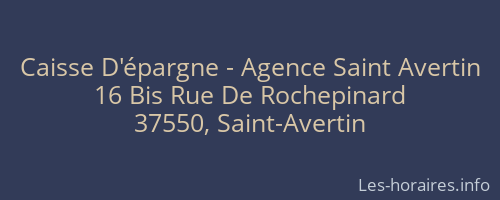Caisse D'épargne - Agence Saint Avertin