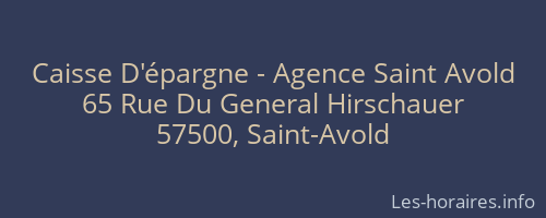 Caisse D'épargne - Agence Saint Avold