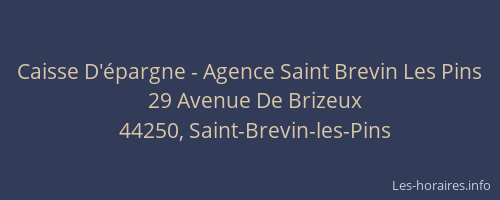 Caisse D'épargne - Agence Saint Brevin Les Pins