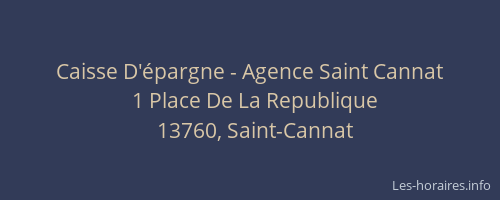 Caisse D'épargne - Agence Saint Cannat