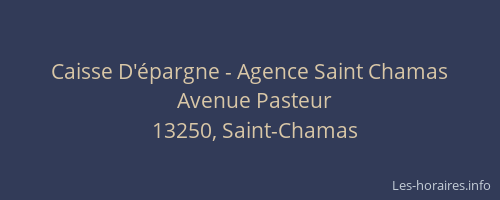 Caisse D'épargne - Agence Saint Chamas