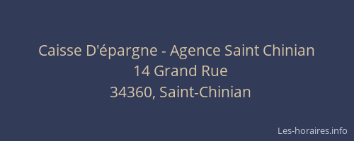 Caisse D'épargne - Agence Saint Chinian