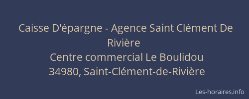 Caisse D'épargne - Agence Saint Clément De Rivière