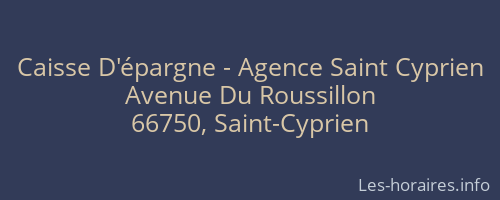 Caisse D'épargne - Agence Saint Cyprien