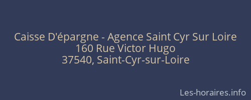 Caisse D'épargne - Agence Saint Cyr Sur Loire