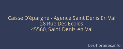 Caisse D'épargne - Agence Saint Denis En Val