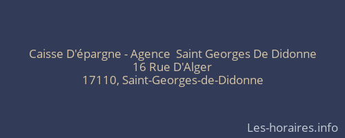 Caisse D'épargne - Agence  Saint Georges De Didonne