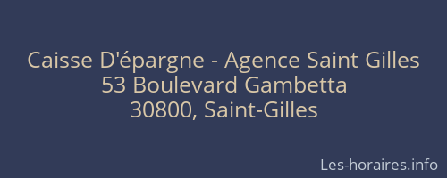 Caisse D'épargne - Agence Saint Gilles