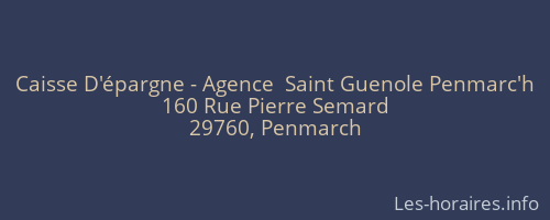Caisse D'épargne - Agence  Saint Guenole Penmarc'h