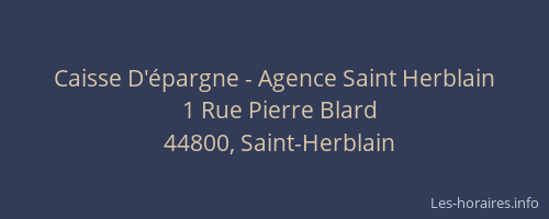 Caisse D'épargne - Agence Saint Herblain