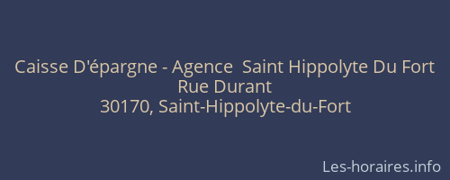 Caisse D'épargne - Agence  Saint Hippolyte Du Fort