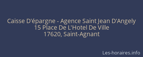 Caisse D'épargne - Agence Saint Jean D'Angely