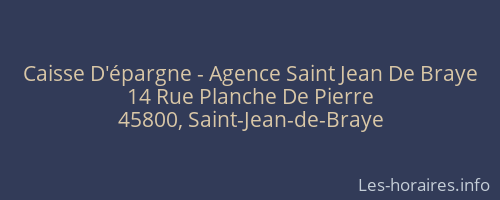 Caisse D'épargne - Agence Saint Jean De Braye