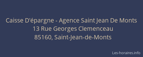 Caisse D'épargne - Agence Saint Jean De Monts
