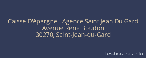Caisse D'épargne - Agence Saint Jean Du Gard
