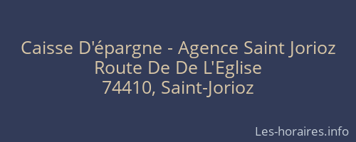 Caisse D'épargne - Agence Saint Jorioz