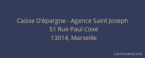 Caisse D'épargne - Agence Saint Joseph