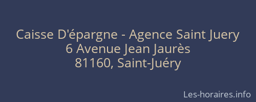 Caisse D'épargne - Agence Saint Juery