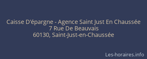 Caisse D'épargne - Agence Saint Just En Chaussée