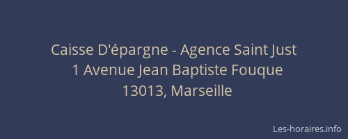 Caisse D'épargne - Agence Saint Just