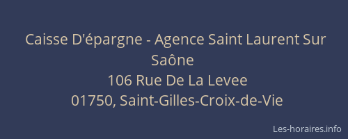 Caisse D'épargne - Agence Saint Laurent Sur Saône