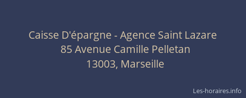 Caisse D'épargne - Agence Saint Lazare