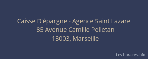 Caisse D'épargne - Agence Saint Lazare