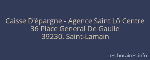 Caisse D'épargne - Agence Saint Lô Centre
