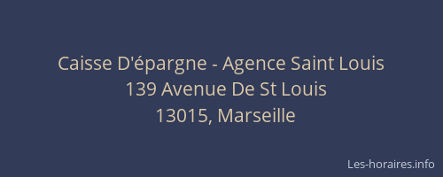Caisse D'épargne - Agence Saint Louis